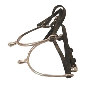 Shires Mens Ball End Spurs & Spur Leather Straps